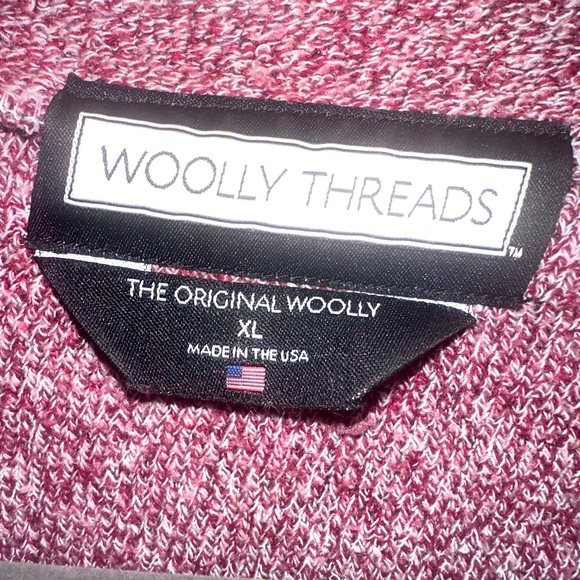 Woolley Threads  Blokecore Style Wool Crew neck warm cozy Boston College Y2K - Picture 3 of 6